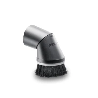 Dust brush with joint for vacuum cleaners