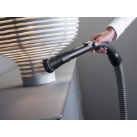 Dust brush with joint for vacuum cleaners