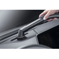 Dust brush with joint for vacuum cleaners