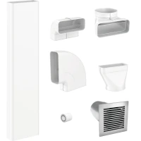 Set de conducte plate pentru evacuare KMDA 7476 / 7633 / 7634