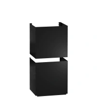 Secțiune coș negru obsidian