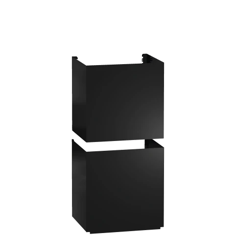 Secțiune coș negru obsidian