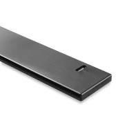 Intense black plinth for dishwashers