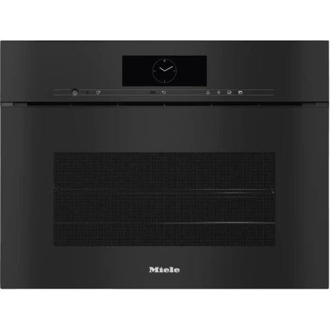 Compact Combi Steam Oven Without Handle With Water And Drain Connection Dgc 7845 Hcx Pro Obsidian Black