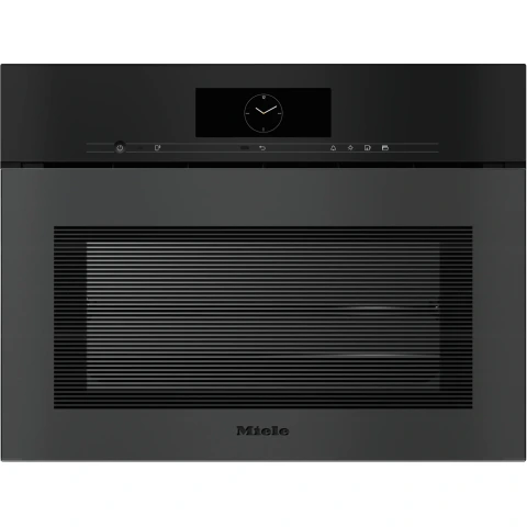 Compact Combi Steam Oven Without Handle With Water And Drain Connection Dgc 7845 Hcx Pro Obsidian Black