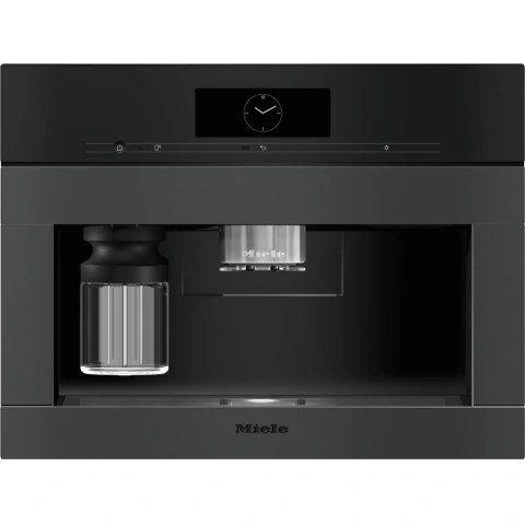 Espressor încorporat Miele CVA 7845 cu DirectWater Negru obsidian mat