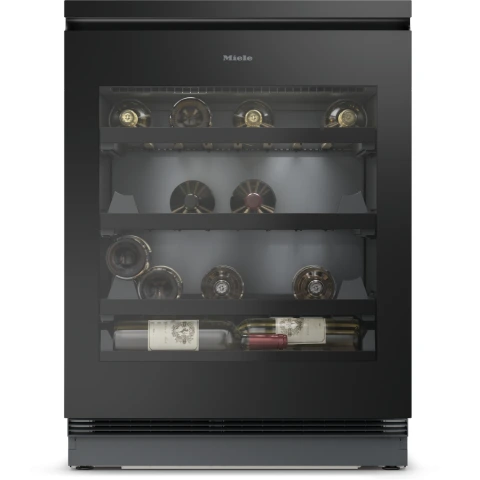 Unitate De Pastrare A Vinurilor Incorporabila Sub Blat Inaltime Nisa 82 88 Cm Kwtus 7054 F Negru Obsidian Sticla