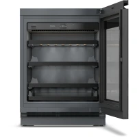 Unitate De Pastrare A Vinurilor Incorporabila Sub Blat Inaltime Nisa 82 88 Cm Kwtus 7054 F Negru Obsidian Sticla