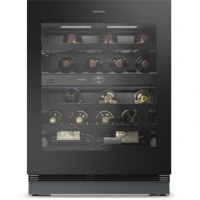 Unitate De Pastrare A Vinurilor Incorporabila Sub Blat Inaltime Nisa 82 88 Cm Kwtus 7096 E Negru Obsidian Sticla