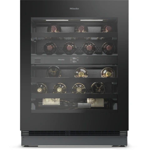 Unitate De Pastrare A Vinurilor Incorporabila Sub Blat Inaltime Nisa 82 88 Cm Kwtus 7096 E Negru Obsidian Sticla