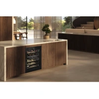 Unitate De Pastrare A Vinurilor Incorporabila Sub Blat Inaltime Nisa 82 88 Cm Kwtus 7096 E Negru Obsidian Sticla