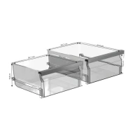 Combină frigorifică French Door KFFD 6867 Negru obsidian mat