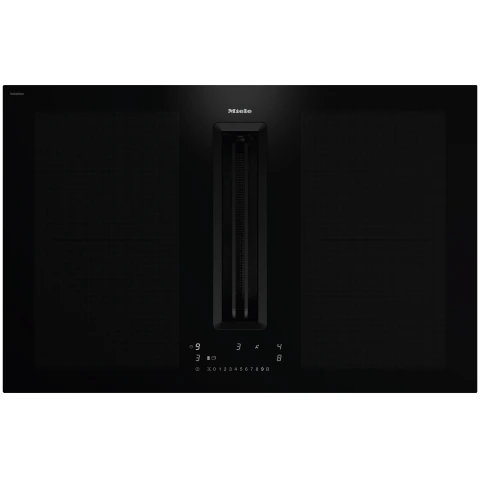 Plita Cu Inductie Cu Sistem Integrat De Evacuare A Vaporilor Kmda 7676 1 Fl Blackperfection